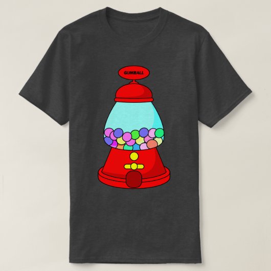 Gumball Machine Candy Illustration T-Shirt (Design vorne)