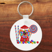 Gumball Machine Candy Lollipop Schlüsselanhänger (Vorderseite)