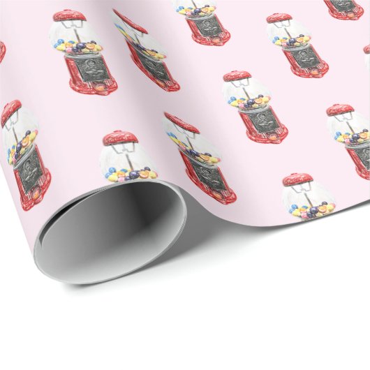 Gumball Machine Geschenkpapier (Rolleneckpunkt)