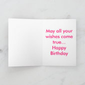 Gumball machine Glow, Happy Birthday Karte (Innenseite)