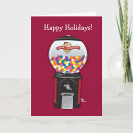 Gumball Machine Holiday Card Feiertagskarte