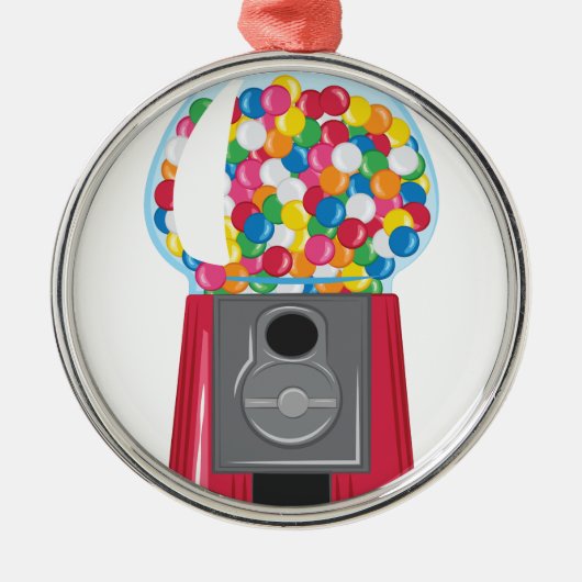 Gumball Maschine Ornament Aus Metall (Vorne)