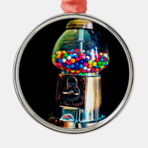 Gumball Maschine Silbernes Ornament