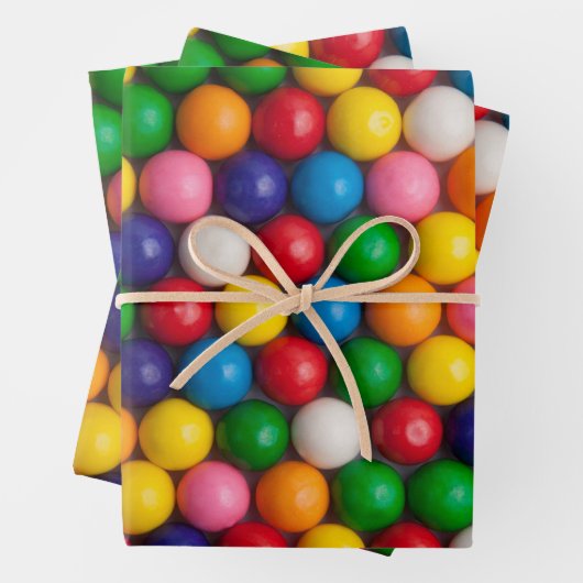 Gumballs Geschenkpapier Set (Beispiel)