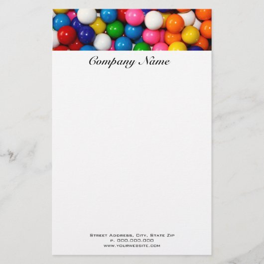 Gumballs Geschirr Briefpapier (Vorderseite)
