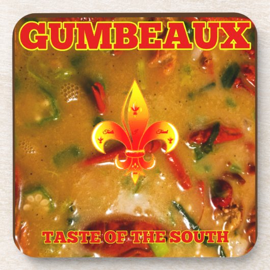 Gumbeaux Geschmack des Südens Getränkeuntersetzer (Vorderseite)