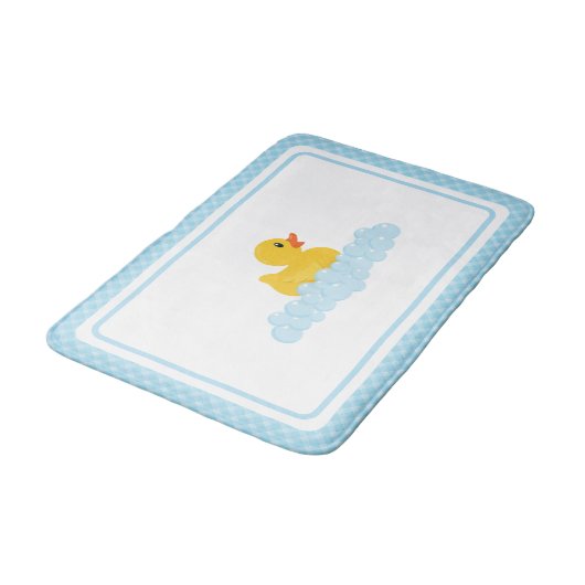 Gumber Duck Bath Mat | Niedlich-Gelber Ducky und B Badematte (Schrägansicht)