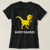 Gumber Duck T-Rex Duck Dino Funny Rubber Duck Dino T-Shirt (Design vorne)
