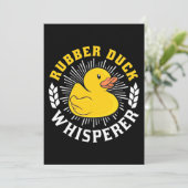 Gumber Duck Whisperer Einladung (Stehend Vorderseite)