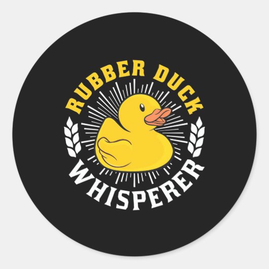 Gumber Duck Whisperer Runder Aufkleber (Vorderseite)
