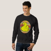 Gumber Duckie Rubber Duck Bath Retro Sweatshirt (Vorne ganz)