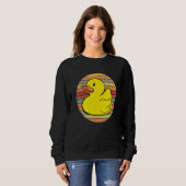 Gumber Duckie Rubber Duck Bath Retro Sweatshirt (Vorne ganz)