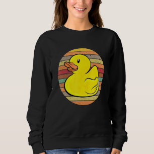 Gumber Duckie Rubber Duck Bath Retro Sweatshirt