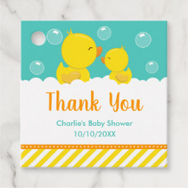 Gumber Ducky Baby Dusche Gelb Grün Danke Geschenkanhänger