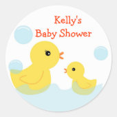 Gumber Ducky Baby Shower Stickers (Vorderseite)