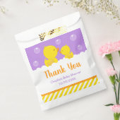 Gumber Ducky Babydusche gelb Lila Danke Geschenktütchen (Versiegelt)