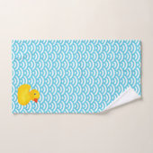 Gumber Ducky Duck Blue Waves Badetuch Set (Handtuch)