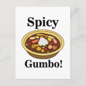 Gumbo Food Spicy Postkarte (Vorderseite)