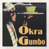 Gumbo-Glass-Untersetzer Glasuntersetzer (Vorderseite)