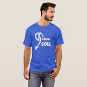 Gumbo-Soul-Himmel-blaues T-Shirt (Vorne ganz)