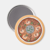 Gumbo Soup Louisiana LA New Orleans NOLA Food Magnet (Vorderseite/Rückseite)