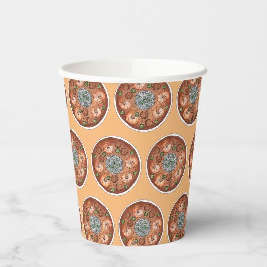 Gumbo Soup Louisiana LA New Orleans NOLA Food Pappbecher (Links)