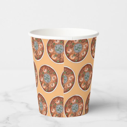 Gumbo Soup Louisiana LA New Orleans NOLA Food Pappbecher (Rechts)