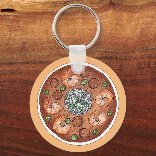 Gumbo Soup Louisiana LA New Orleans NOLA Food Schlüsselanhänger (Rückseite)