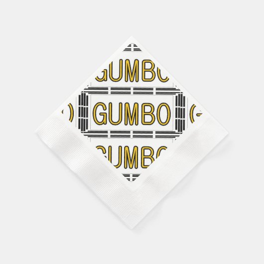 Gumbo-Suppe Serviette (Ecke)