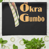 Gumbo Zuhause Cooking Geschirrtuch (Gefaltet)
