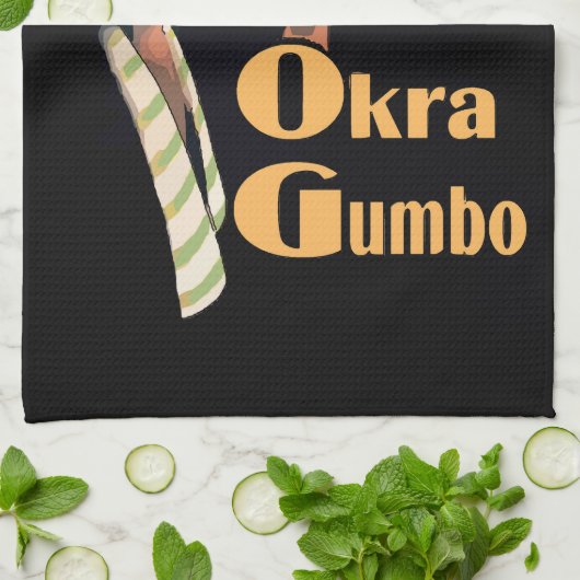 Gumbo Zuhause Cooking Geschirrtuch (Gefaltet)