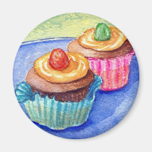 Gumdrop Cupcakes Magnet