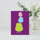 Gumdrop-Zeichen Postkarte (Stehend Vorderseite)