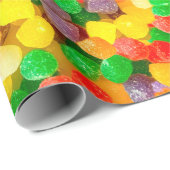 Gumdropp Fun Food Wrapping Paper Geschenkpapier (Rolleneckpunkt)