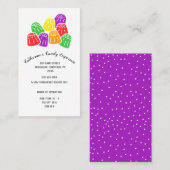 Gumdropp Info und Stunden im Süßwarengeschäft Visitenkarte (Vorne/Hinten)