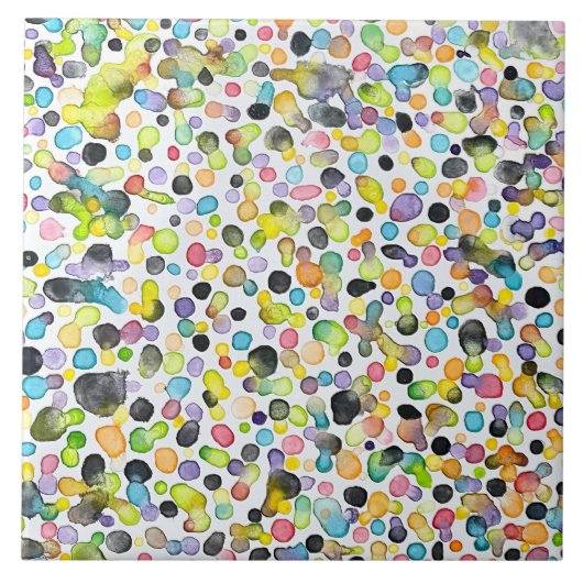 Gumdrops 6 x 6 Keramiken Fliese (Vorderseite)