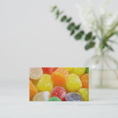 Gumdrops-Süßigkeits-Visitenkarte Visitenkarte (Stehend Vorderseite)