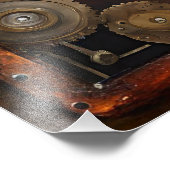 Gummen und Messer der Heart Steampunk Serie Fotodruck (Ecke)