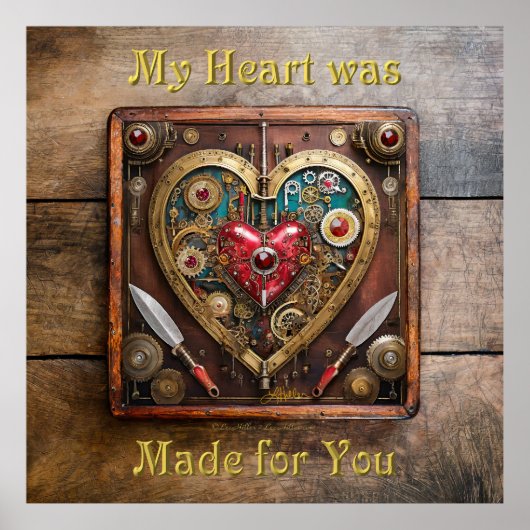 Gummen und Messer der Heart Steampunk Serie Poster (Vorne)