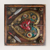 Gummen und Messer der Heart Steampunk Serie Puzzle (Horizontal)
