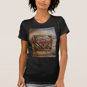 Gummen und Messer der Heart Steampunk Serie T-Shirt