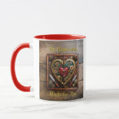 Gummen und Messer der Heart Steampunk Serie Tasse (Links)
