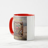 Gummen und Messer der Heart Steampunk Serie Tasse (Vorderseite Links)