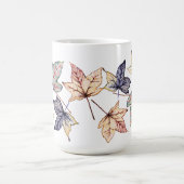 Gummi-Baum-Blätter im Fall Kaffeetasse (Mittel)