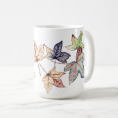 Gummi-Baum-Blätter im Fall Kaffeetasse (VorderseiteRechts)