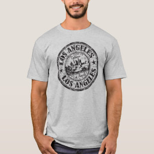 Gummi-Briefmarke Los Angeles, Kalifornien T-Shirt