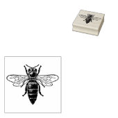 Gummi Briefmarke mit Retro-Image Bee Gummistempel (Stempel)