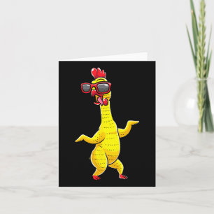 Gummi Chicken Dance Party Funny Kids Men Women Karte