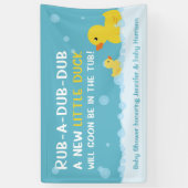 Gummi Duck Baby Shower Gender Neutral Banner (Vertikal)