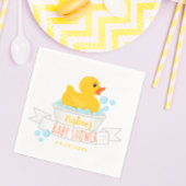 Gummi Duck Baby Shower Napkins - Blase Bath sie Serviette